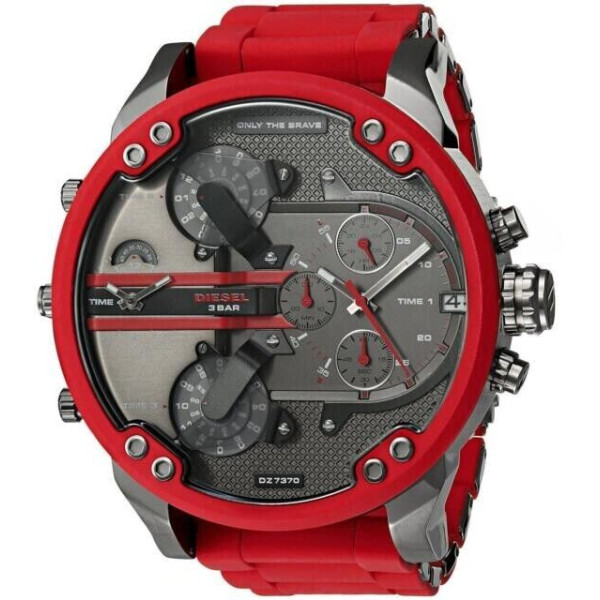 Diesel Mr DADDY 2.0 MENS CHRONOGRAPH WATCH DZ7396 RED WARRANTY  RRP 409.00