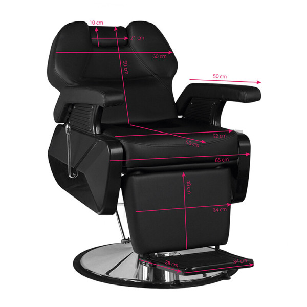HAIR SYSTEM Barber Chair Barber Chair NEW YORK Black-
