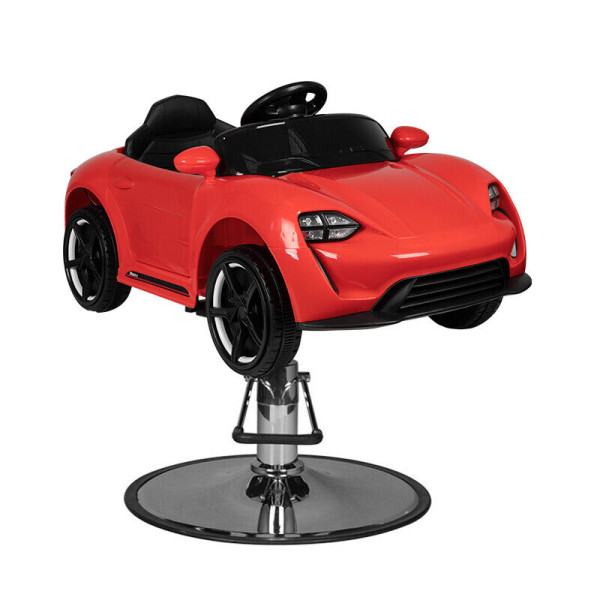 Barber chair hairdresser chair children's chair car PR red-