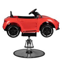Barber chair hairdresser chair children's chair car PR red-