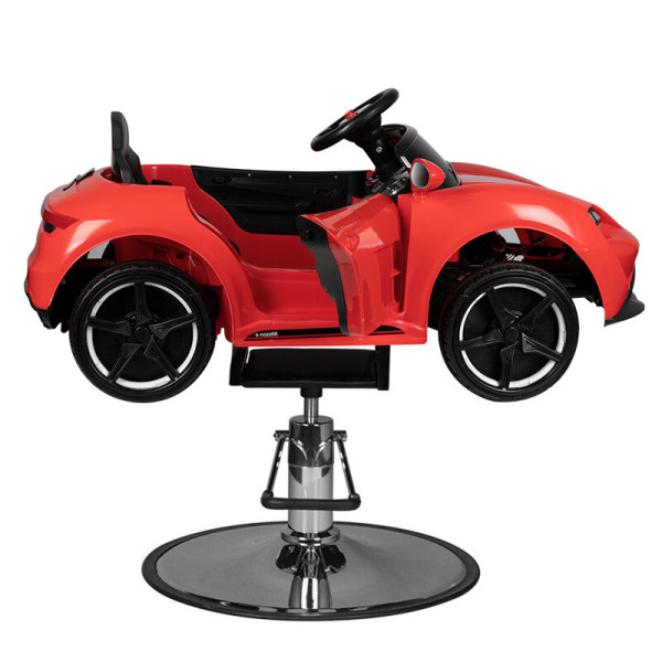 Barber chair hairdresser chair children's chair car PR red-