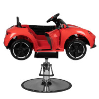 Barber chair hairdresser chair children's chair car PR red-