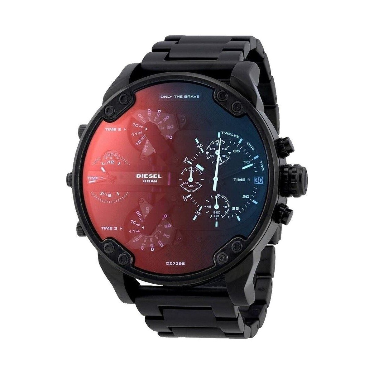 Diesel big daddy mens chronograph watch DZ7395 black  Warranty  RRP 489.00