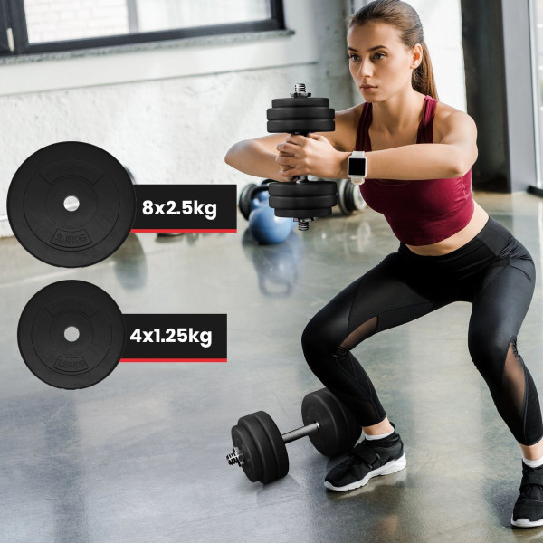PhysicsÂ® dumbbell set 30 kg dumbbell discs dumbbell set dumbbells-