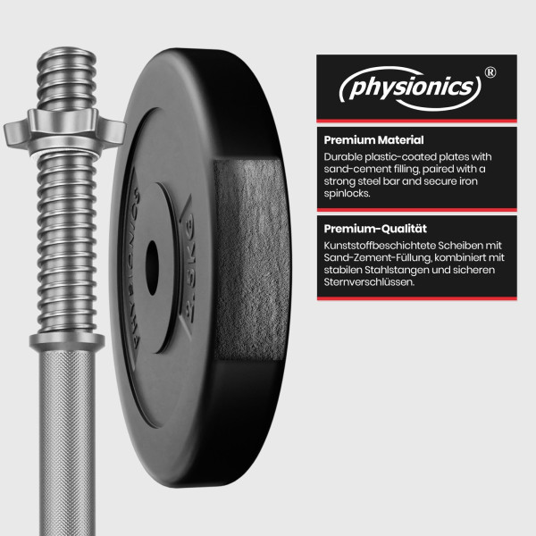 PhysicsÂ® dumbbell set 30 kg dumbbell discs dumbbell set dumbbells-