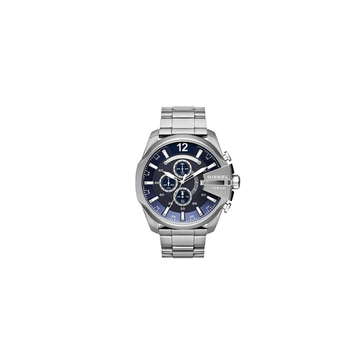 DIESEL MEGA CHIEF MENS CHRONOGRAPH WATCH DZ4417 BLUE DIAL - WARRANTY -RRP 249.00 DIESEL MEGA CHIEF MENS CHRONOGRAPH WATCH DZ4417 BLUE DIAL - WARRANTY -RRP 249.00