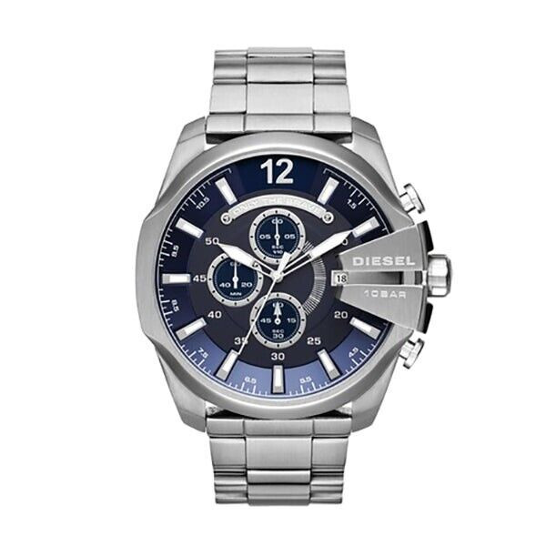 DIESEL MEGA CHIEF MENS CHRONOGRAPH WATCH DZ4417 BLUE DIAL - WARRANTY -RRP 249.00