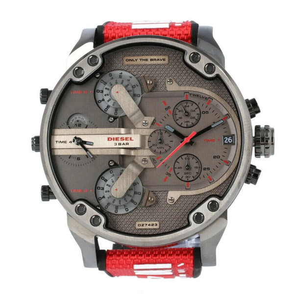 DIESEL MR DADDY 2.0 MENS CHRONOGRAPH WATCH DZ7423 GREY - WARRANTY - RRP 369.00