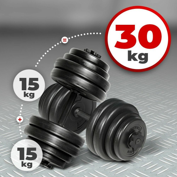 Physics® dumbbell set 30 kg dumbbell discs dumbbell set dumbbells-