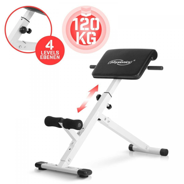 PhysicsÂ® Hyperextension Back Trainer Back Stretch Belly Trainer Fitness Bench-