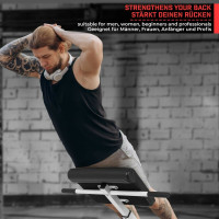 PhysicsÂ® Hyperextension Back Trainer Back Stretch Belly Trainer Fitness Bench-