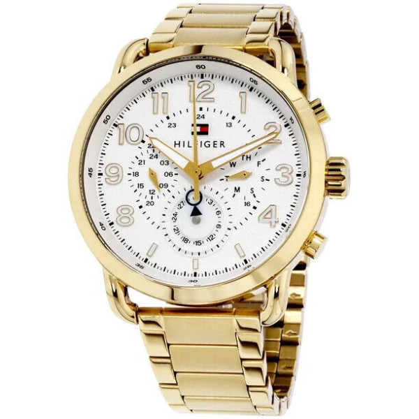 TOMMY HILFIGER BRIGGS MENS WATCH 1791455 GOLD - WARRANTY - RRP 229.00