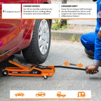 TimbertechÂ® Trolley Jack Hydraulic 2.5T Shunting Jack Car Jack with Case-