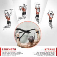 PhysicsÂ® boxing bag with pull-up bar wall mount boxing bag holder rear bar-