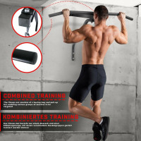 PhysicsÂ® boxing bag with pull-up bar wall mount boxing bag holder rear bar-