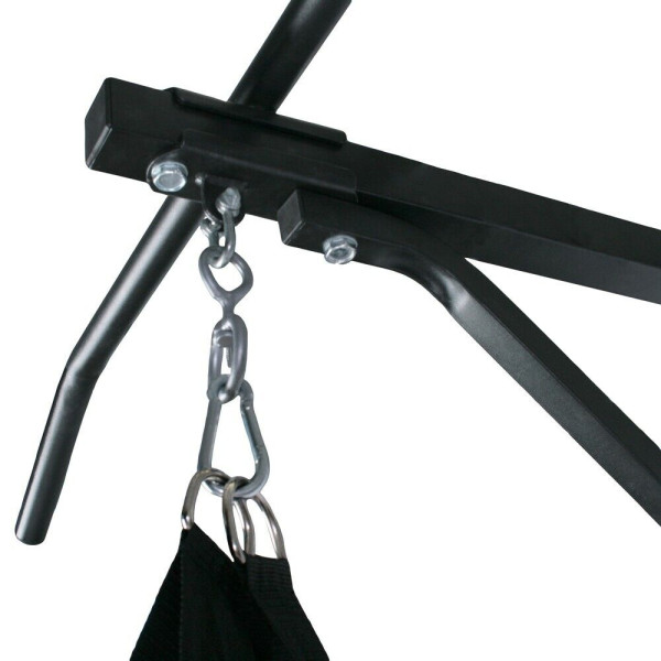 PhysicsÂ® boxing bag with pull-up bar wall mount boxing bag holder rear bar-