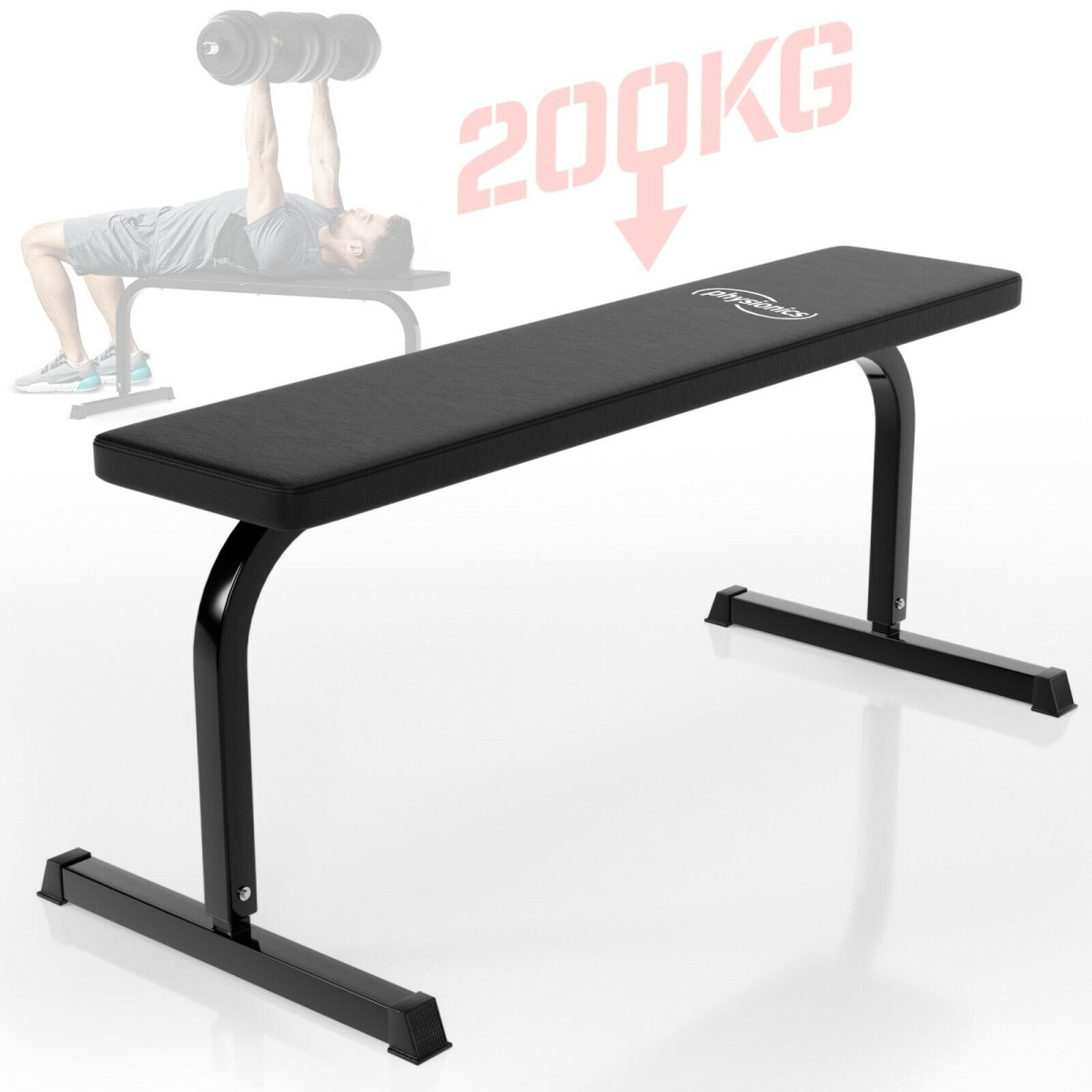 Physics® flat bench dumbbell bench training bench fitness bench abdominal trainer- Physics® flat bench dumbbell bench training bench fitness bench abdominal trainer-