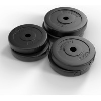 Physionics® Multifunctional Weight Bench + Dumbbell Set 40 kg - Adjustable, Foldable, Includes 12 Plastic Weights - Incline
