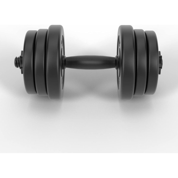 Physionics® Multifunctional Weight Bench + Dumbbell Set 40 kg - Adjustable, Foldable, Includes 12 Plastic Weights - Incline