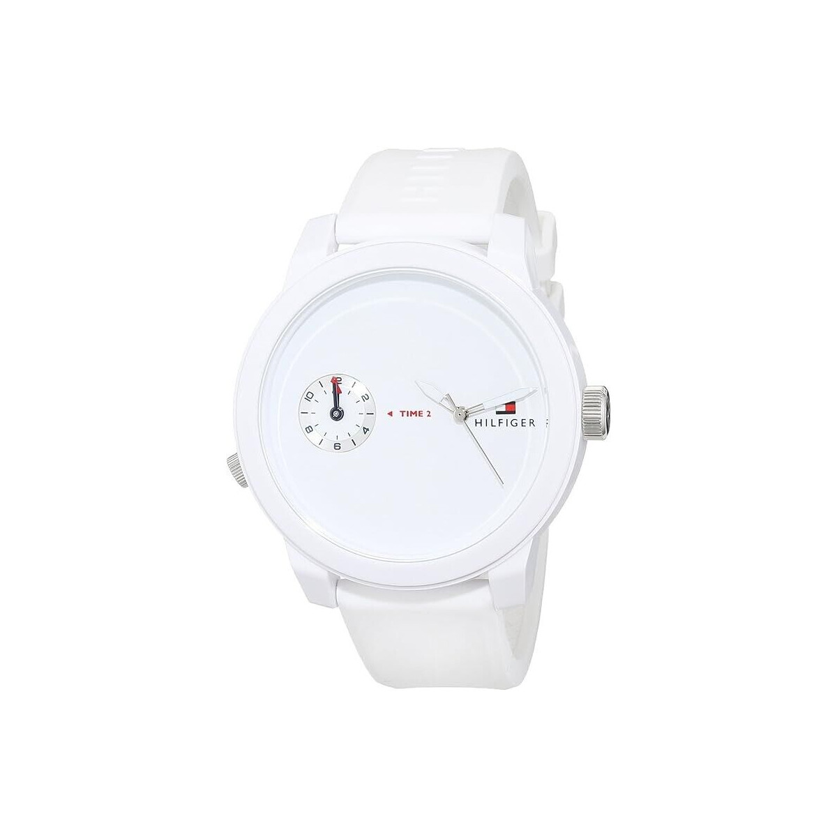 TOMMY HILFIGER MENS DENIM WATCH 1791324 WHITE - WARRANTY - RRP 179.00