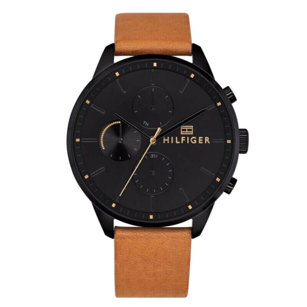 TOMMY HILFIGER CHASE MENS WATCH 1791486 BLACK DIAL - WARRANTY - RRP 179.00