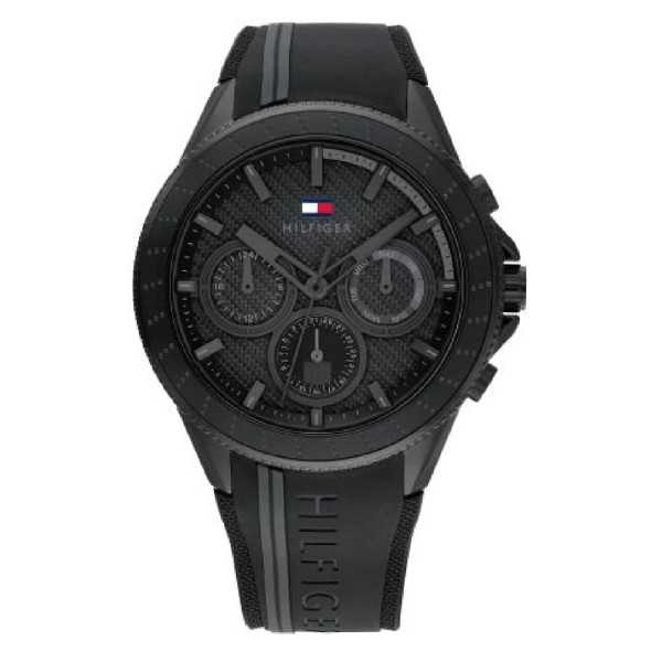TOMMY HILFIGER MENS AIDEN WATCH 1791861 BLACK - WARRANTY - RRP 179.00