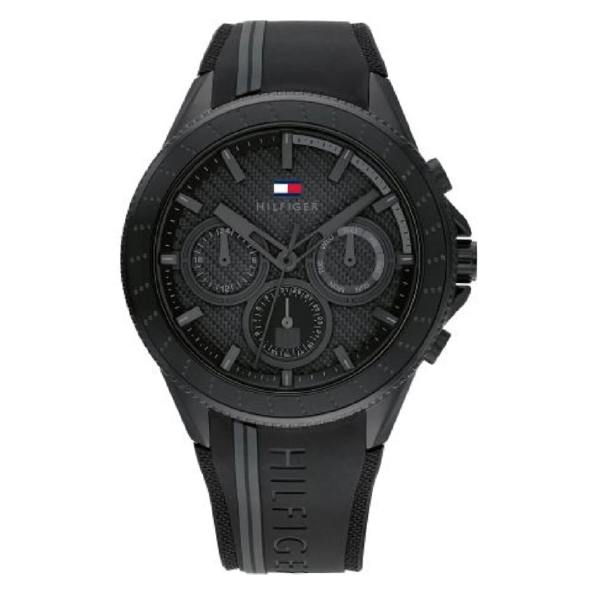 TOMMY HILFIGER MENS AIDEN WATCH 1791861 BLACK - WARRANTY - RRP 179.00