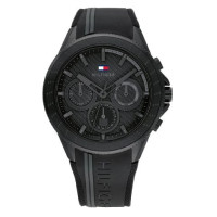 TOMMY HILFIGER MENS AIDEN WATCH 1791861 BLACK - WARRANTY - RRP 179.00