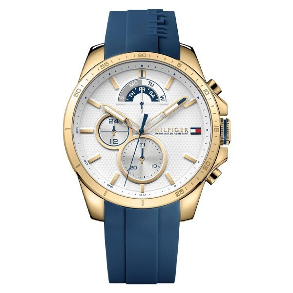 TOMMY HILFIGER MENS WATCH 1791353 BLUE - WARRANTY - RRP 229.00