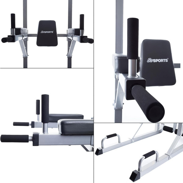 ScSPORTS Gymtower-Kraftturm, grey, approx. 115 x 217 x 110 CM