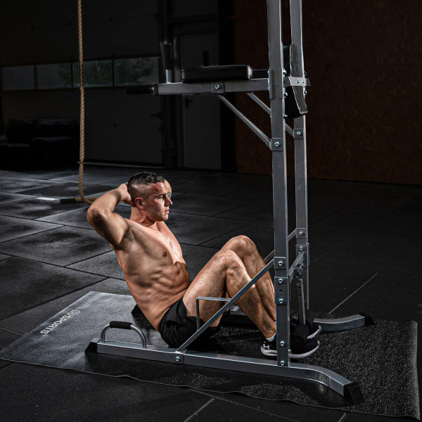 ScSPORTS Gymtower-Kraftturm, grey, approx. 115 x 217 x 110 CM