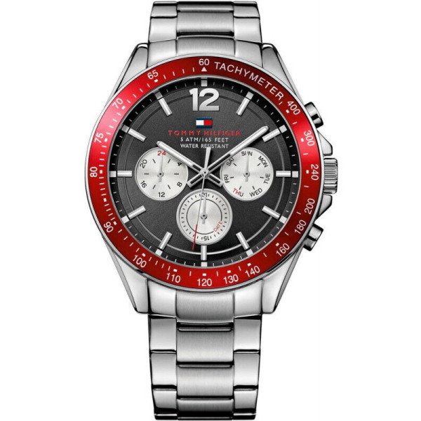 TOMMY HILFIGER LUKE MENS WATCH 1791122 SILVER - WARRANTY - RRP 199.00
