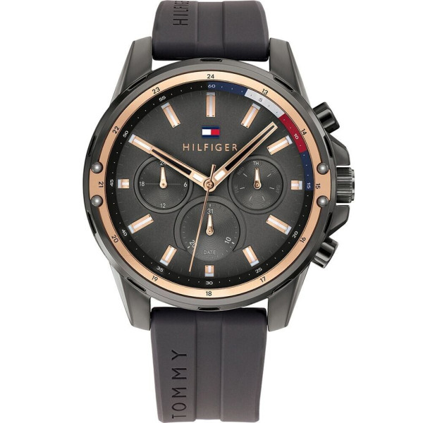 TOMMY HILFIGER MENS MASON WATCH 1791792 GREY DIAL - WARRANTY - RRP 199.00
