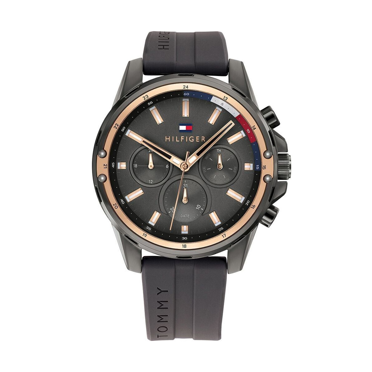 TOMMY HILFIGER MENS MASON WATCH 1791792 GREY DIAL - WARRANTY - RRP 199.00