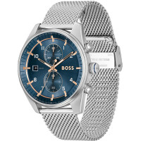 HUGO BOSS MENS SKYTRAVELLER WATCH HB1514149 BLUE DIAL - WARRANTY - RRP 329.00