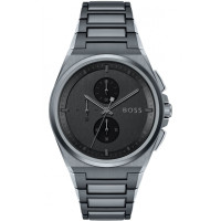 HUGO BOSS MENS STEER CHRONO WATCH HB1513996 GREY DIAL - WARRANTY - RRP 479.00