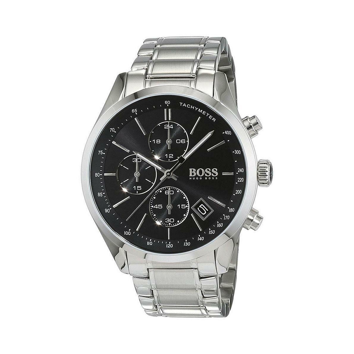 HUGO BOSS MENS GRAND PRIX WATCH HB1513477 SILVER - WARRANTY - RRP 379.00