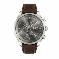 HUGO BOSS MENS GRAND PRIX WATCH HB1513476 GREY DIAL - WARRANTY - RRP 349.00