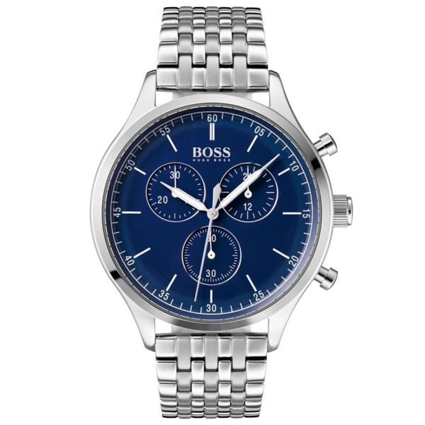 HUGO BOSS MENS COMPANION WATCH HB1513653 BLUE DIAL - WARRANTY - RRP 299.00