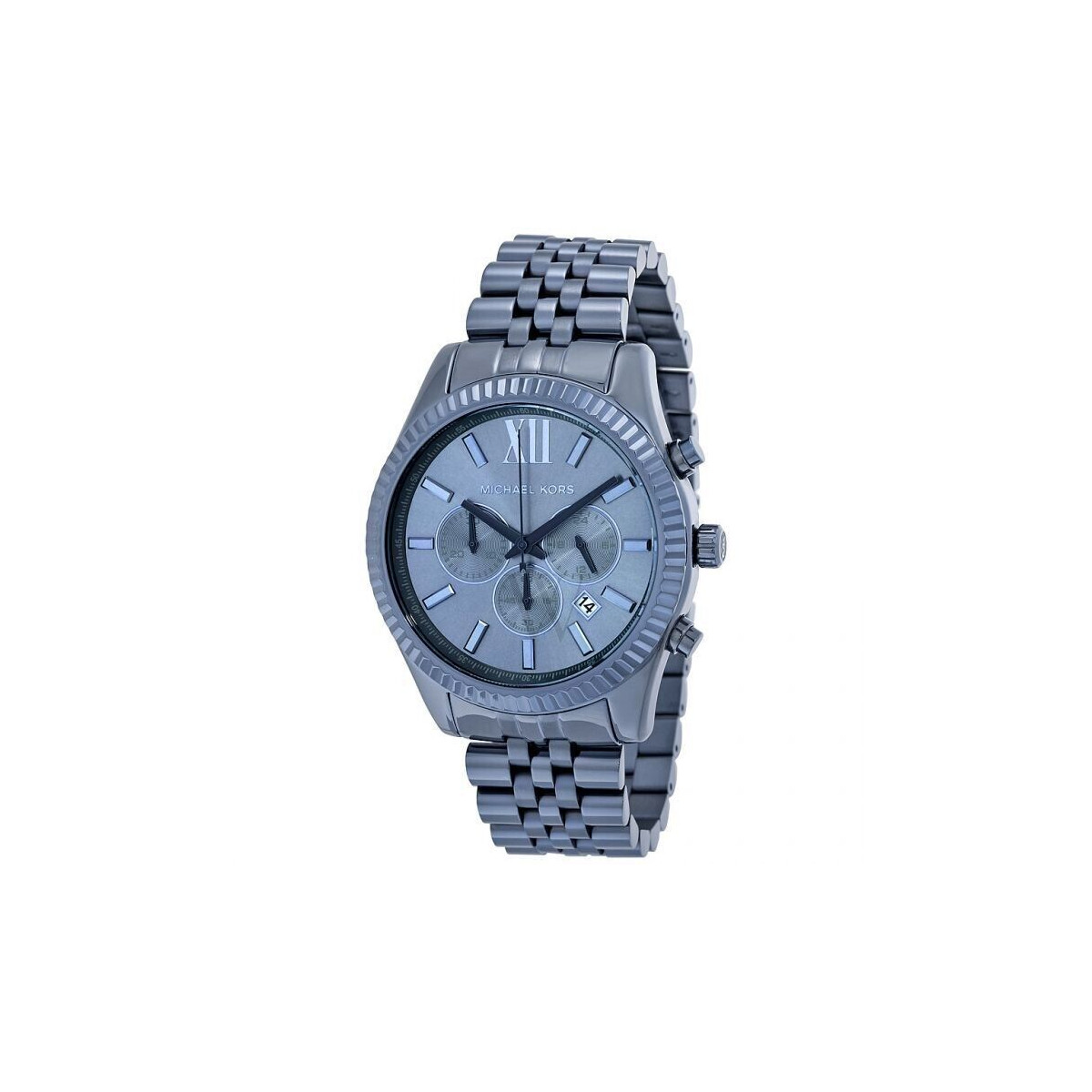 MICHAEL KORS LEXINGTON CHRONOGRAPH MENS WATCH MK8480 BLUE - WARRANTY -RRP 279.00