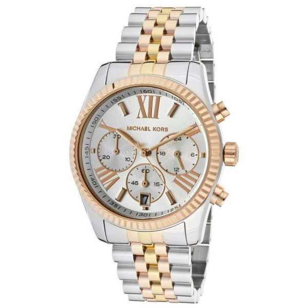 MICHAEL KORS LEXINGTON WOMENS WATCH MK5735 TRI COLOUR - WARRANTY - RRP 269.00