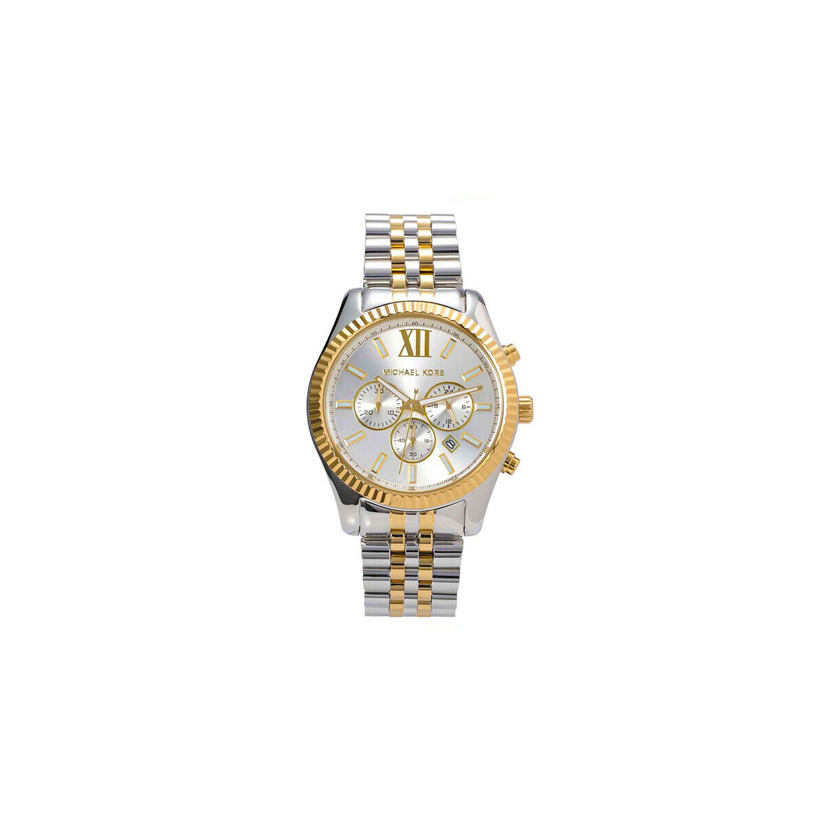 MICHAEL KORS LEXINGTON MENS WATCH MK8344 SILVER - WARRANTY - RRP 269.00