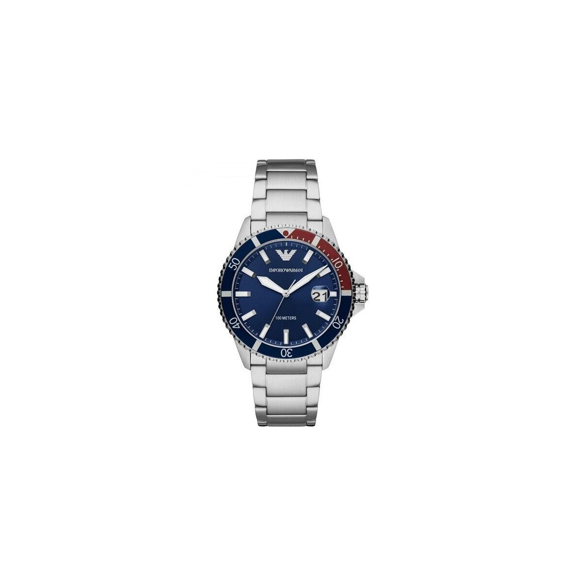 ARMANI MENS CHRONO WATCH AR11339 BLUE DIAL - CERTIFICATE - WARRANTY - RRP 329.00
