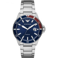ARMANI MENS CHRONO WATCH AR11339 BLUE DIAL - CERTIFICATE - WARRANTY - RRP 329.00