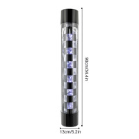 34.4" Barber Shop Pole Rotating Light LED Checks Pole Light Hair Salon Sign
