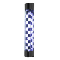 34.4" Barber Shop Pole Rotating Light LED Checks Pole Light Hair Salon Sign