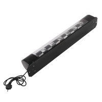 34.4" Barber Shop Pole Rotating Light LED Checks Pole Light Hair Salon Sign