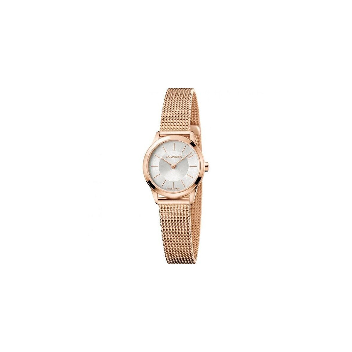 CALVIN KLEIN WOMENS MINIMAL WATCH K3M23626 ROSE GOLD - WARRANTY - RRP 279.00