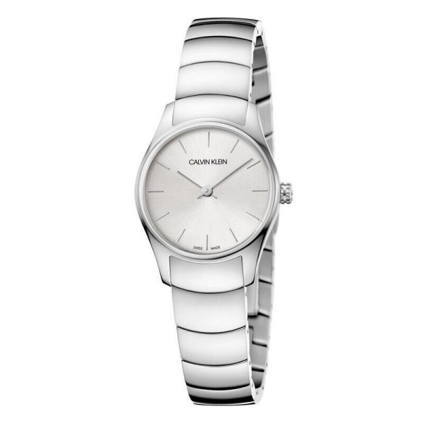 CALVIN KLEIN WOMENS CLASSIC WATCH K4D23146 SILVER DIAL - WARRANTY - RRP 199.00