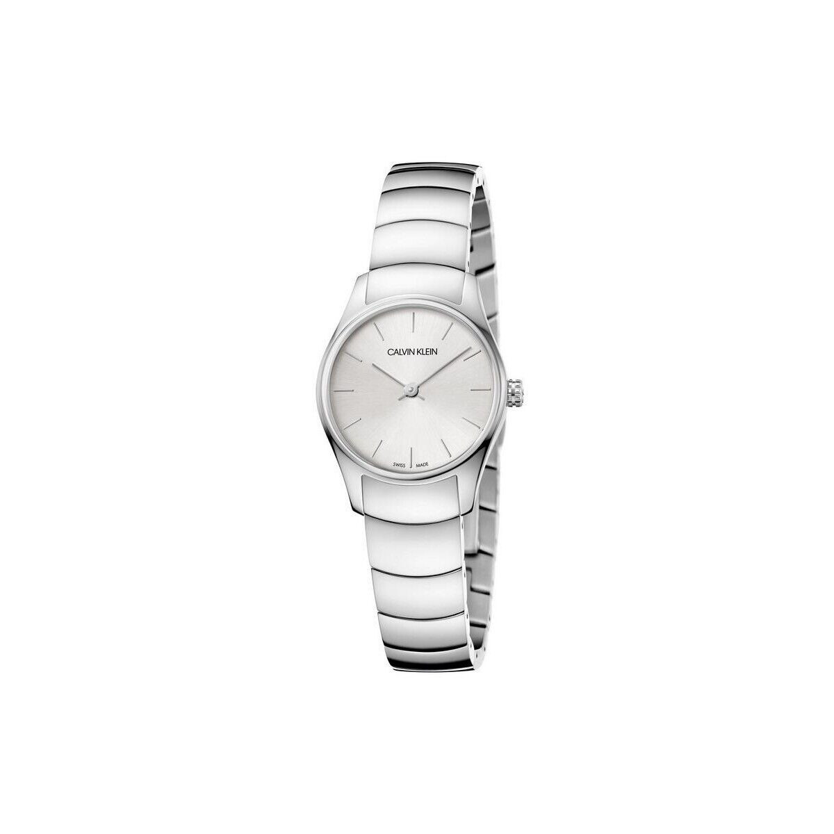 CALVIN KLEIN WOMENS CLASSIC WATCH K4D23146 SILVER DIAL - WARRANTY - RRP 199.00